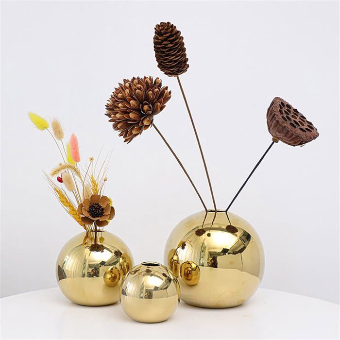Ensemble de 3 vases en céramique moderne de luxe