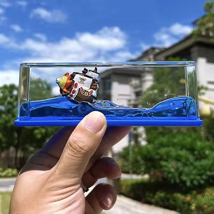 Modèle assemblé One Piece – Bateau Mille Soleils Luffy & Joyeux Zoro, déco bureau, cadeau garçon