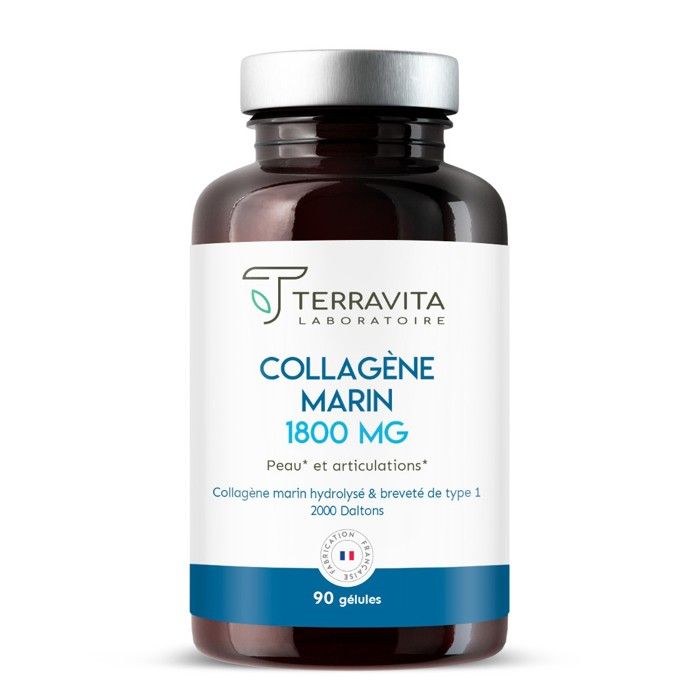 Collagène Marin 1800mg - peau et articulations, 90 gélules - Made in France