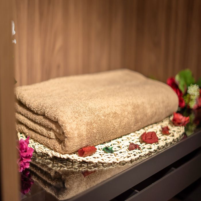 Drap de bain - A3 HOME - Damas - 500g - 100% coton - 70x140 cm - Beige
