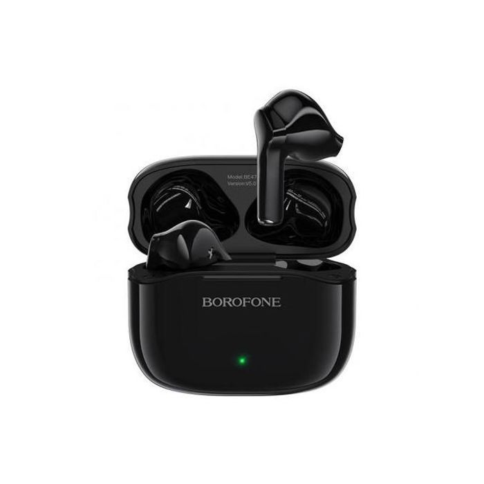 Borofone BE47 écouteurs stéréo sans fil,Petite taille, agréable à porter appairage automatique noir