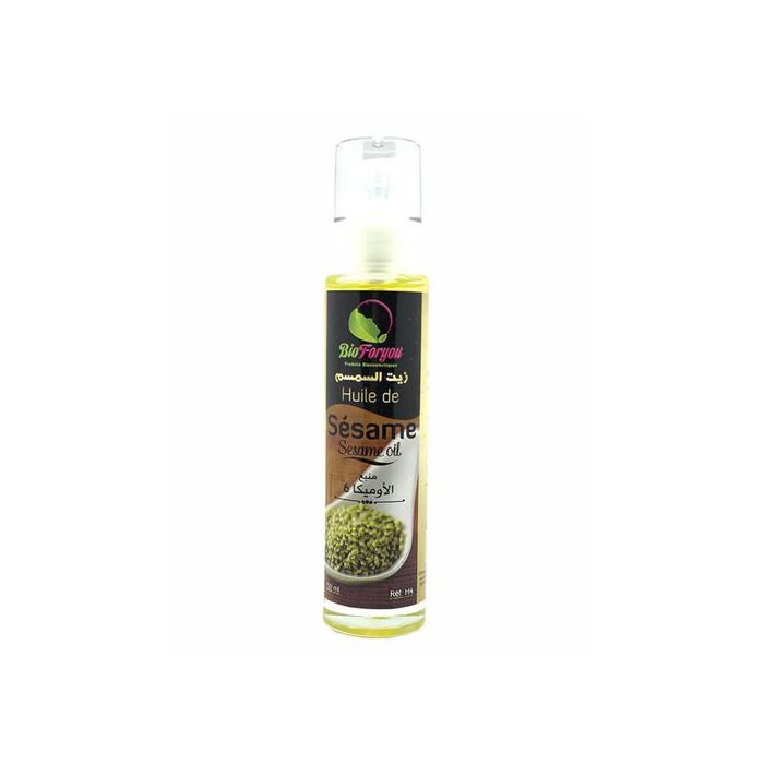 Huile de sésame Bio - BioForyou - 50ML - Hydratante - Antirides - Écran solaire