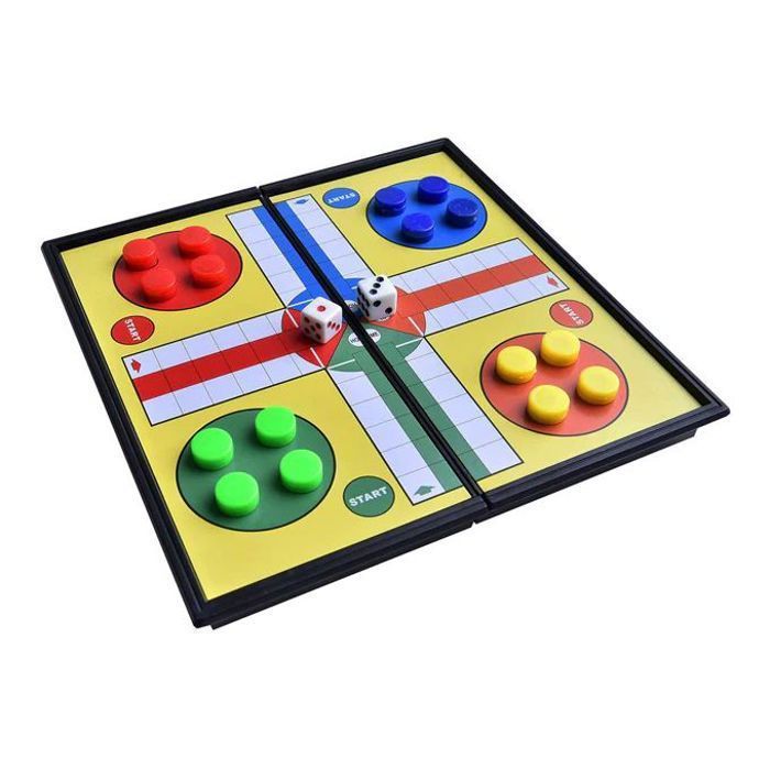 Jeu de société - Ludo - Magnétique - 33x33 cm - Pour enfants - Mixte