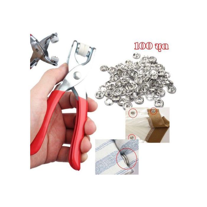 Ensemble de Pince de fixation et Boutons - Outils de Bricolage et Couture