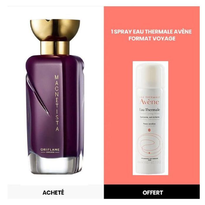 Eau De Parfum Magnetista 50 Ml + Spray Eau Thermal Avene Offert
