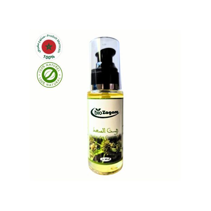 Huile Végétale de Souchet - Naturel - 50ml - Hydratation Intense - Réduction Repousse Poils - Soin Capillaire