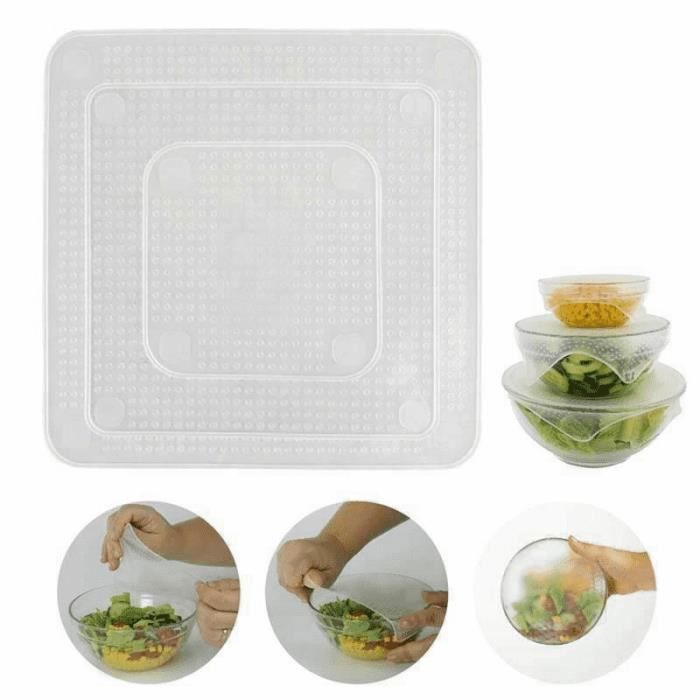 COOK'CONCEPT - couvercle extensible réutilisable silicone