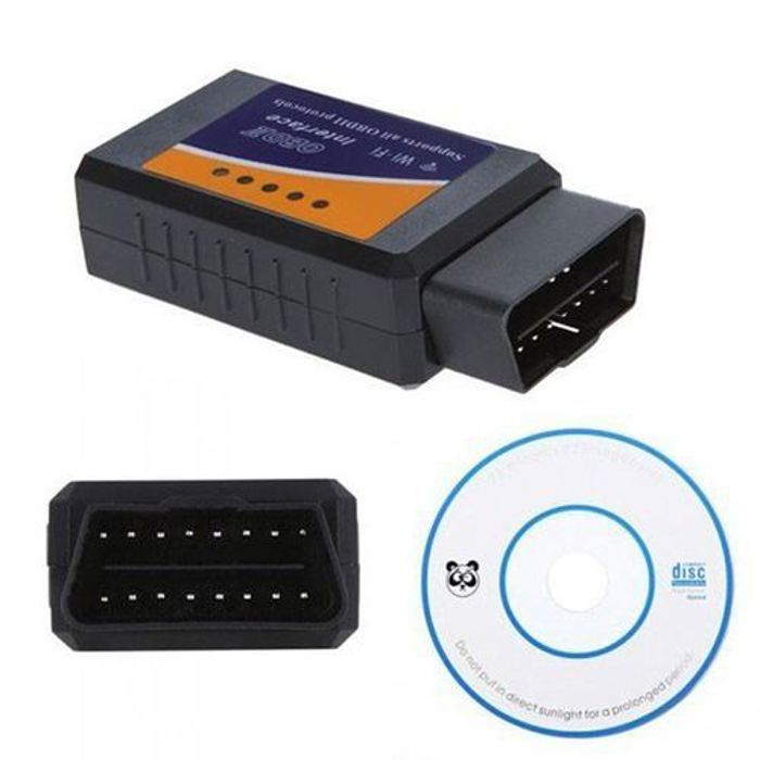 Interface de Diagnostic ELM327 V1.5 OBD2 WIFI Pour Android/IOS