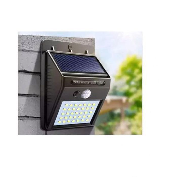 Lampe murale - Solaire - 20 LED - IP65 - Détection de mouvement - Économie d'énergie