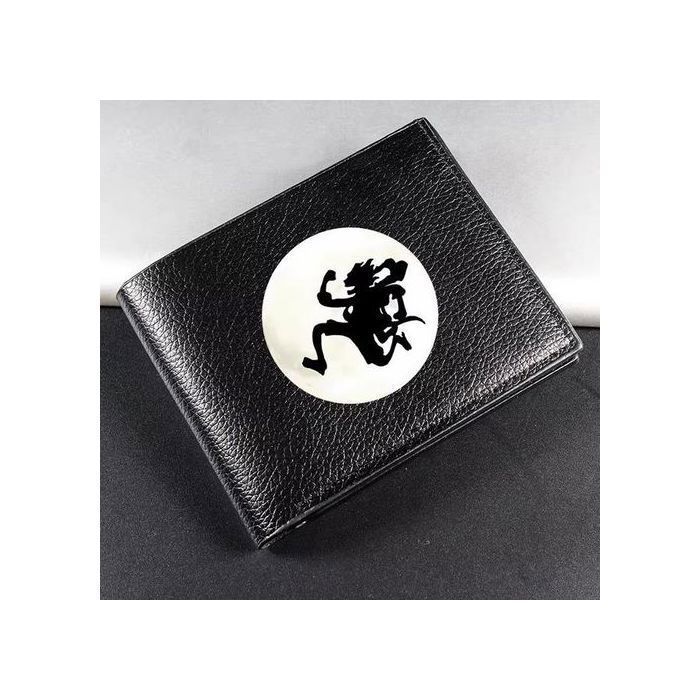Portefeuille - One Piece - Noir - Cuir PU - Compact - Unisexe - Fentes Multiples