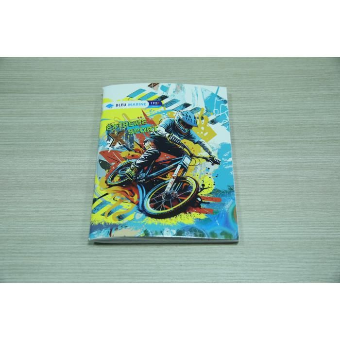 Cahier piqué 192 pages – 17 x 22 cm, 60 g - BLEU MARINE