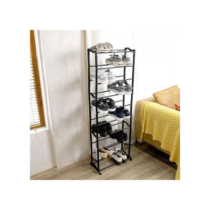 Support à chaussures, Étagère de Rangement Chaussures 10 niveaux, 30 paires