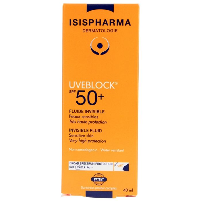 Fluide Invisible SPF50+ - ISISPHARMA - Uveblock - Très haute protection - 40ml