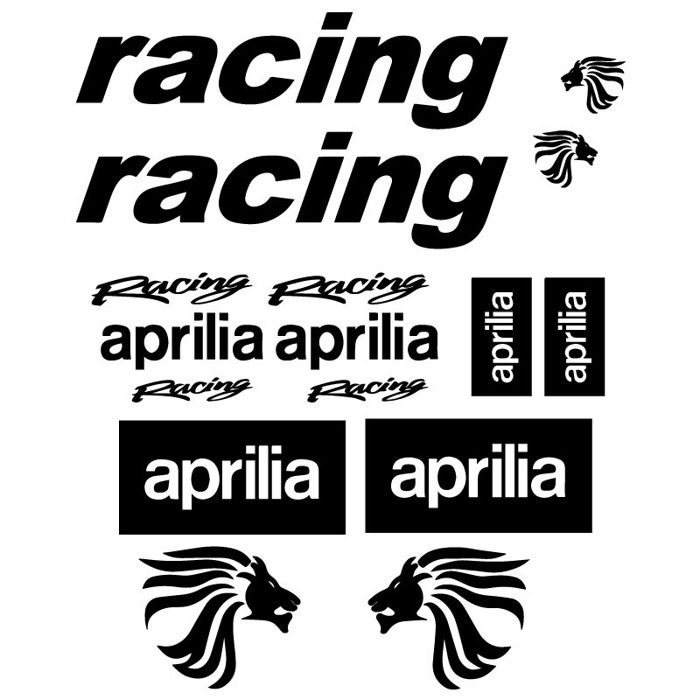 Planche XXL 14 Stickers Aprilia Racing