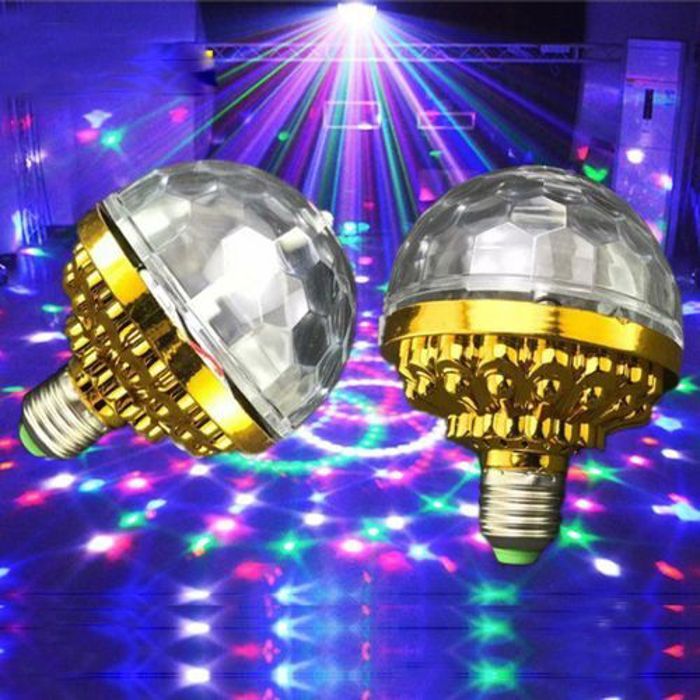 Ampoule boule magique en cristal - Disco - 3W - E27 - LED - Intérieur