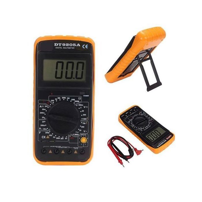 Digital lcd multimètre ampèremètre résistance capacité compteur