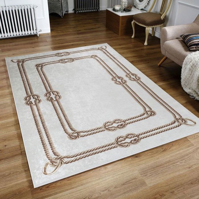 Tapis Imprimé Antidérapant - Collection Mia - Lavable en Machine