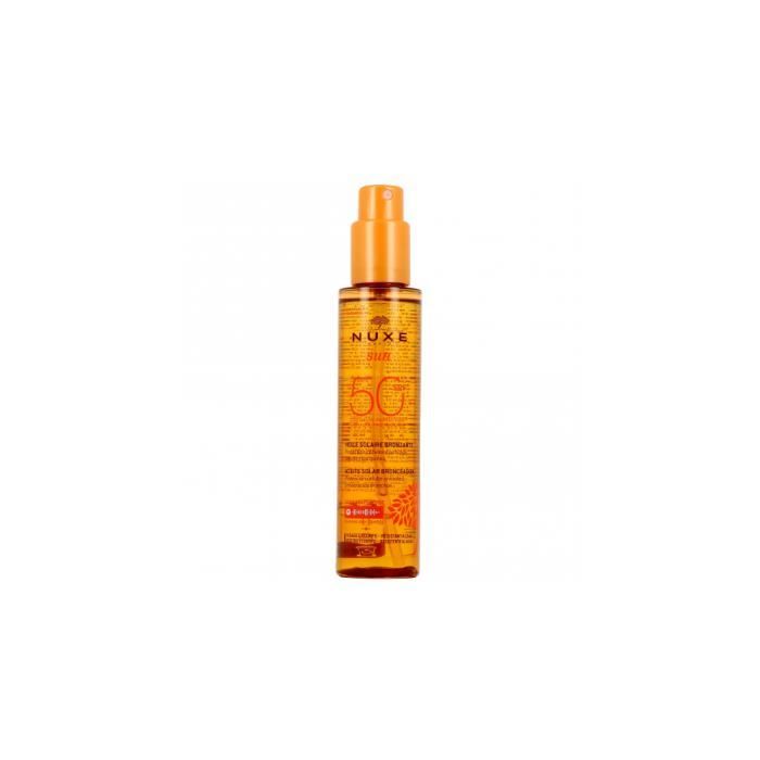 Huile solaire SPF50 - NUXE - Sun - Protection anti-âge - Non gras - Spray 150ml