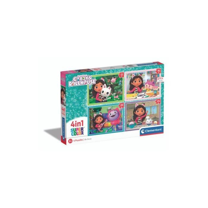 Puzzle 4 en 1 Clementoni Gabby s Dollhouse