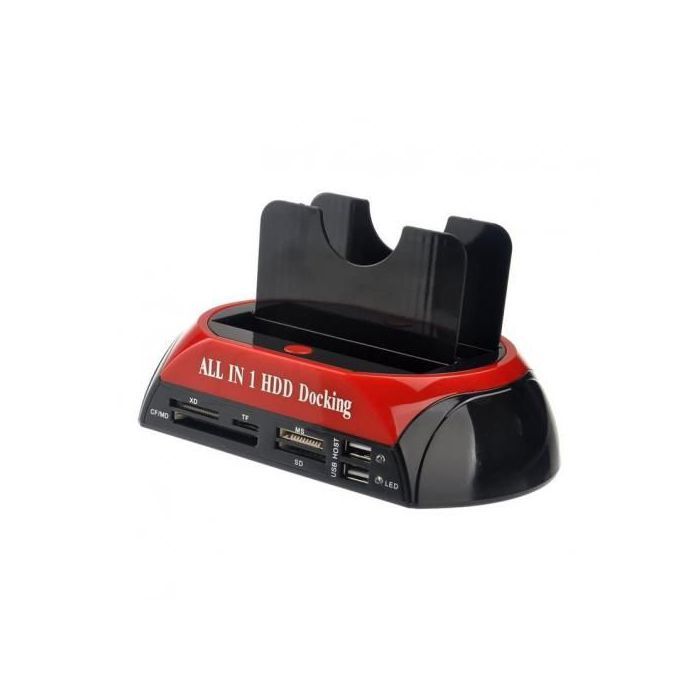 Station d'accueil DOCKING disque dur 3.5 "/ 2.5" SATA / IDE - USB / eSATA + lecteur de carte