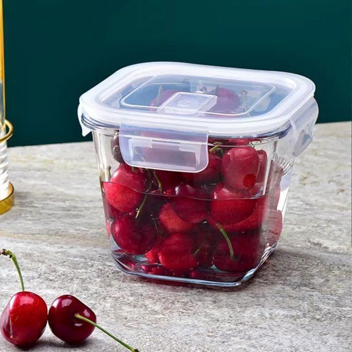 Boîtes couvercle - AYA HOME - Pyrex - 1000 ml - Compatible lave-vaisselle - Durable