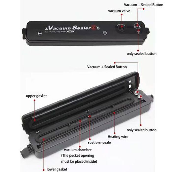 Machine de Scellage sous vide - Vacuum Sealer - Économique - Compacte - Sécurisée