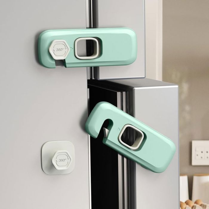Securite Placard Enfant, Bloc Porte Securite Bebe Bloque VERT
