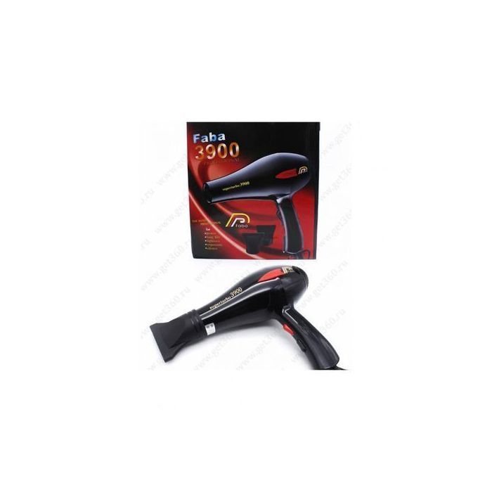 Faba Sèche-cheveux noir super turbo 3900 professionnelle - Premium