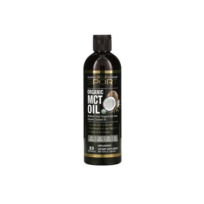 Huile TCM Bio, (MCT OIL) 355 ml, Riche en Acide caprylique (C8) et Acide caprique (C10)
