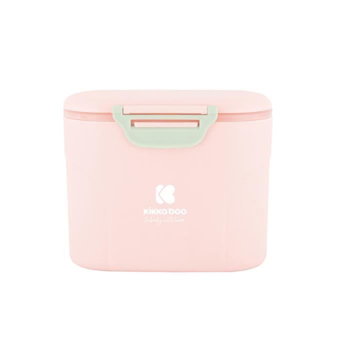Boite de conservation de lait en poudre avec cuillére Rose 160 G