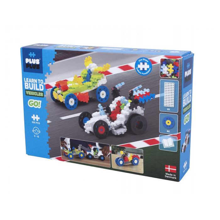 Kit découverte Mini 500 pièces GO véhicules - Plus Plus