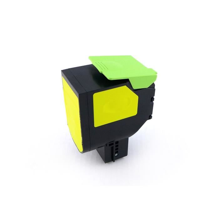 Green2Print - Toner jaune recyclé pour Lexmark CS310N CS310DN CS410N CS410DN - Rendement jusqu'à 1000 pages