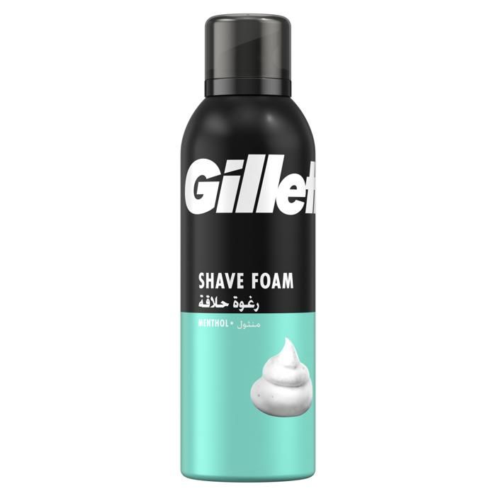 Gillette Mousse à Raser Menthol - 200 ml