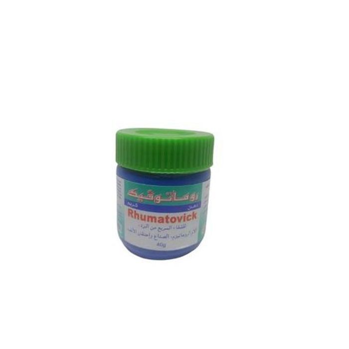 Crème Rhumatovick - 40g - Action rubéfiante - Décongestionnante - Soulagement douleurs rhumatismales