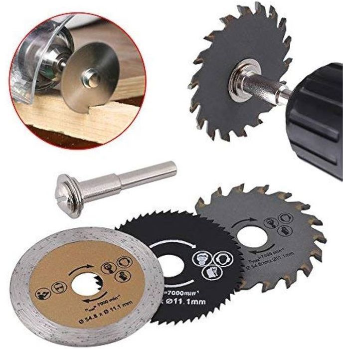 Lame de scie circulaire mini haute qualité 3pcs bois