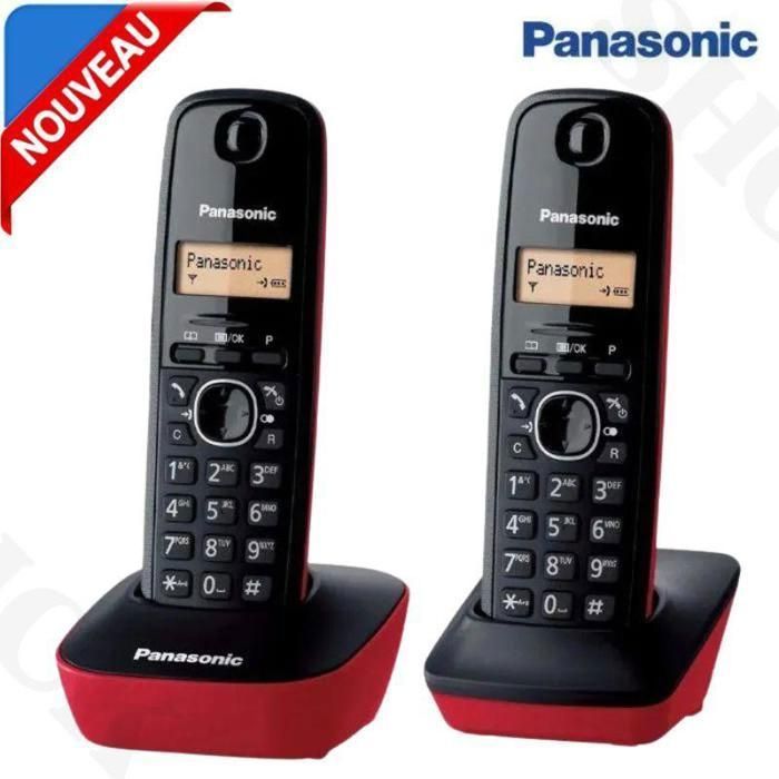 Panasonic Téléphone Duo Sans Fil - Multi-Couleur