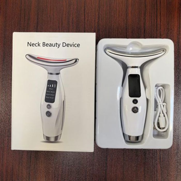 Masseur Électrique pour Cou et Visage à 7 Modes - Rechargeable par USB,