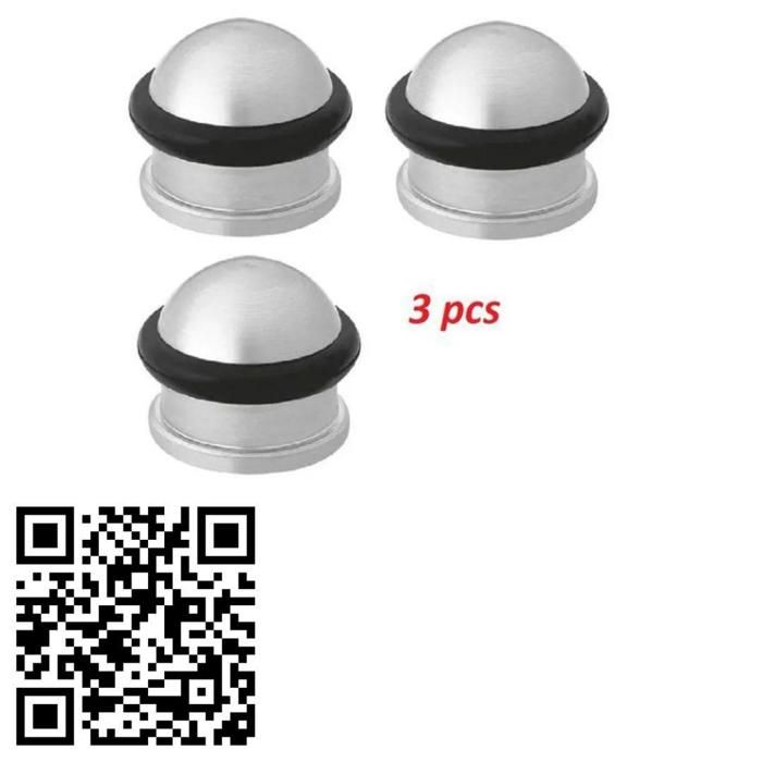 Lot de 3 bloque-portes avec entretoises pour installation simple au sol