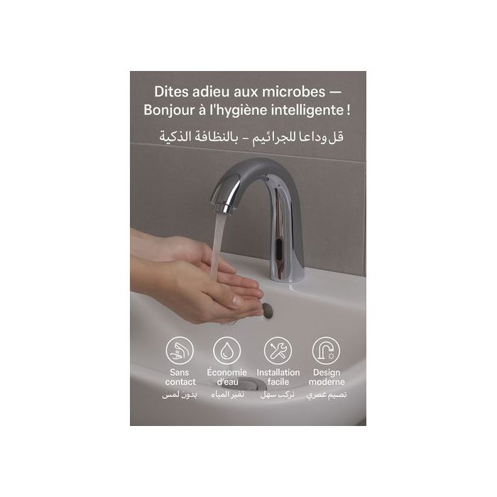 Robinet automatique à capteur infrarouge, Activez l'eau sans toucher