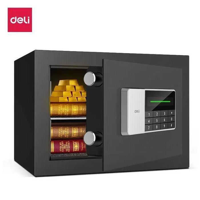 Coffre-fort numérique - DELI - ET550 - 38x25x25 cm - 6 kg - Verrouillage numérique avancé