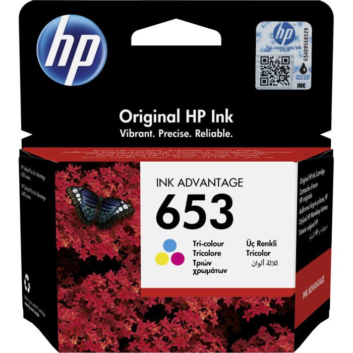 Cartouche d'encre d'origine Ink Advantage 653 Couleur (3YM74AE)