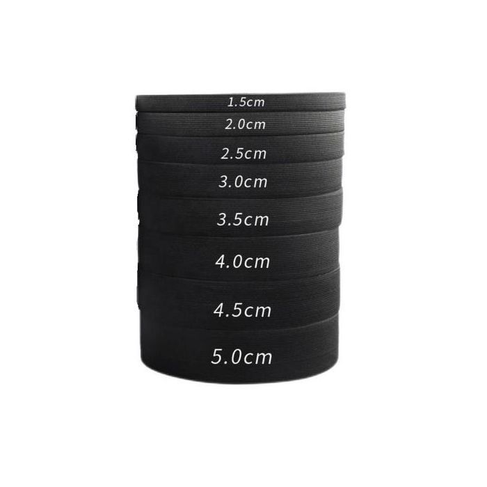 Bande élastique - GENERIC - 20 M - Noir - 3mm-100mm - Couture et bricolage