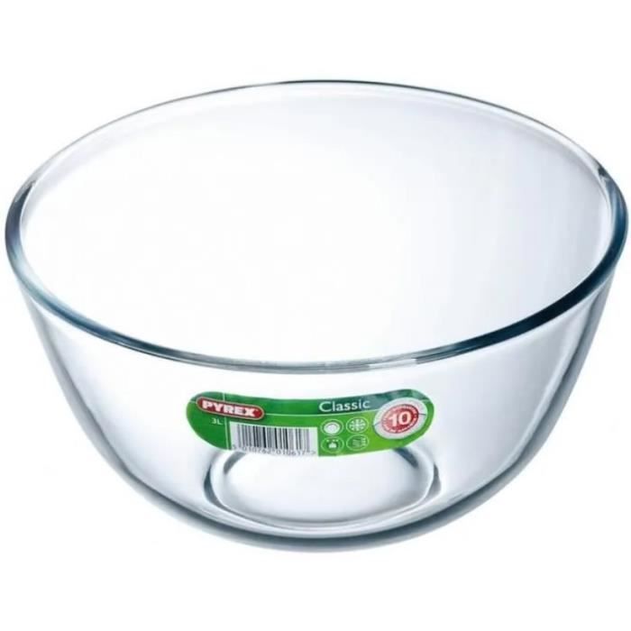 Saladier professionnel en Pyrex 3 L - Pyrex 240 mm
