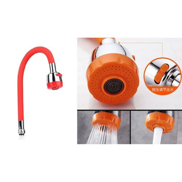 Tête De Robinet rotative Économiseur en Silicone tube flexible 360 degrés