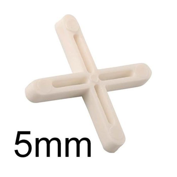 Croisillon carrelage - Assina - 5 mm - 100 pièces - Blanc - Esthétique et pratique