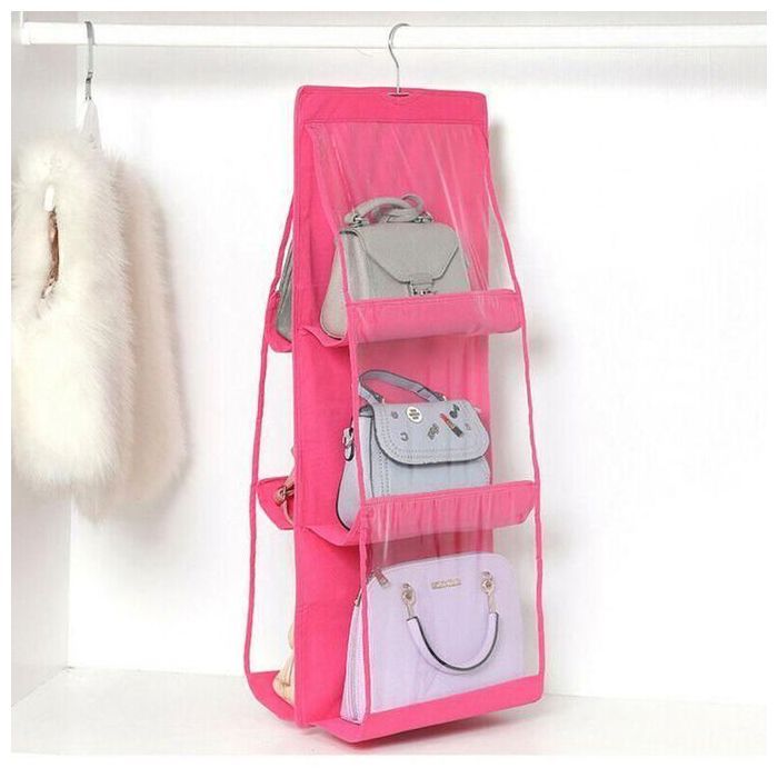 Organisateur de sac - GENERIC - 6 poches - Transparent - Léger - Suspendu
