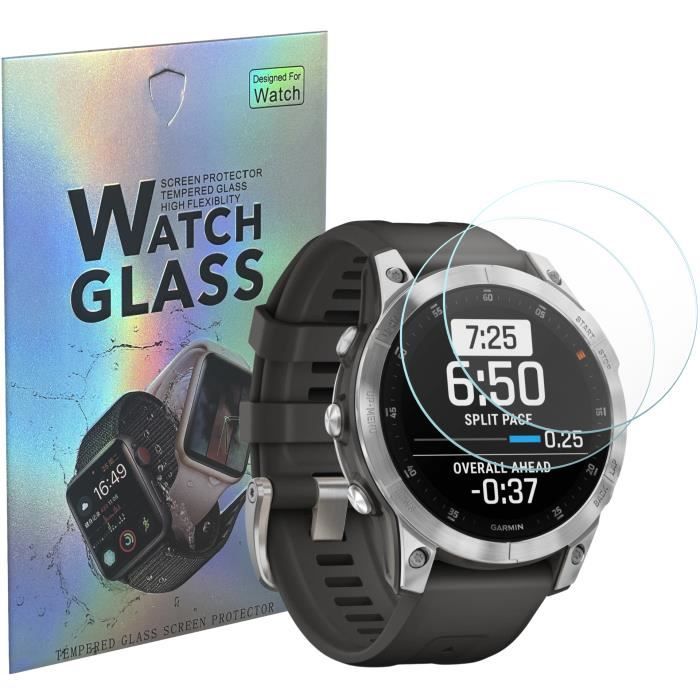 Härdat glas för Garmin Epix Gen 2 - Epix Gen 2 Sapphire [2-pack] Skärmskyddsfilm för klocka, reptålig Phonillico®