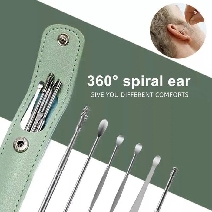 Ensemble d'outils de nettoyage d'oreille en acier