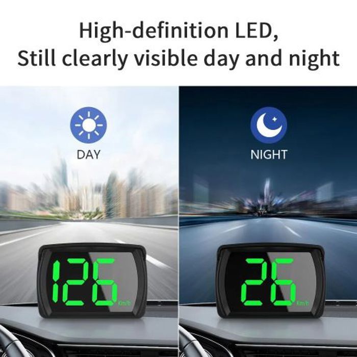 Hud L'affichage tête haute GM Y03 en gros caractères de 2,8 pouces GPS