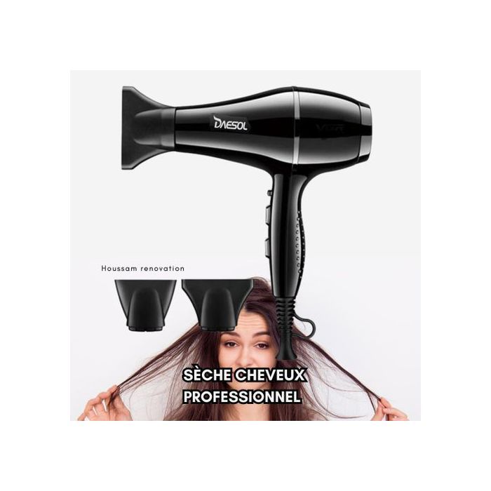 daesol Professional Salon Hair Dryer Strong Powerful Hot Cold Wind Negative